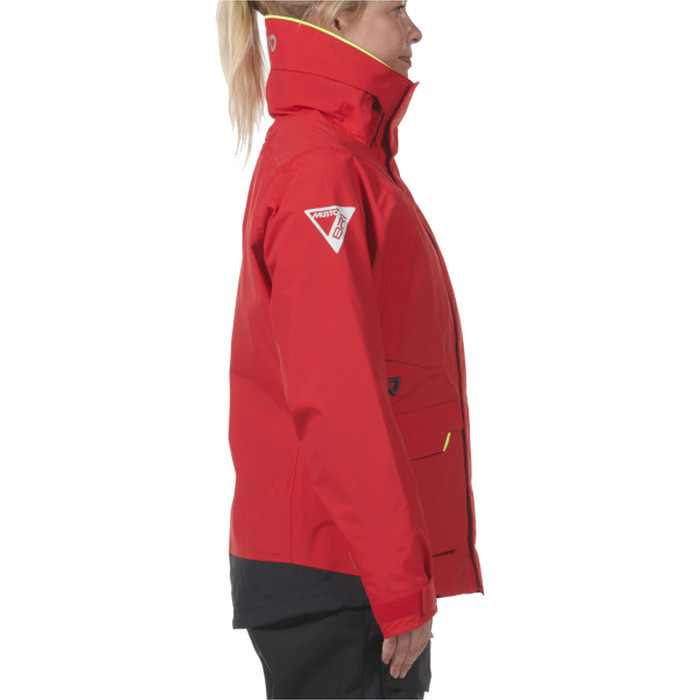 2024 Musto Mujer Br1 Chaqueta Channel 82405 - Rojo Verdadero